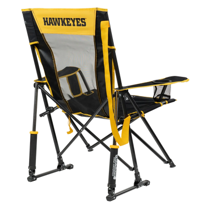 Smooth Motion College Comfort Pro Rocker - Iowa Hawkeyes - Choice 249 - Freestyle Rocker Portable Outdoor Folding Chair Detail
