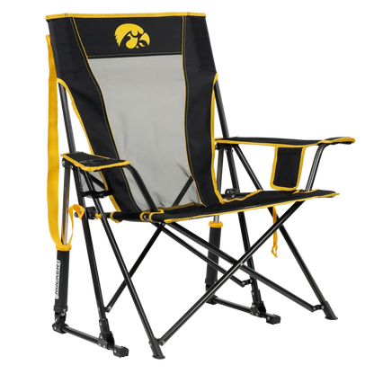 Smooth Motion College Comfort Pro Rocker - Iowa Hawkeyes - Choice 249 - Freestyle Rocker Portable Outdoor Folding Chair - Default Title
