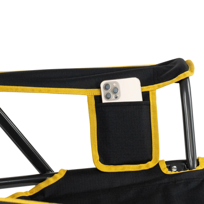 Smooth Motion College Comfort Pro Rocker - Iowa Hawkeyes - Choice 249 - Freestyle Rocker Portable Outdoor Folding Chair Detail