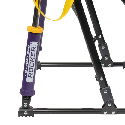 Premium All-Weather College Comfort Pro Rocker - LSU Tigers - Choice 880 - Patented Spring-Action Rocking Chair for Camping Detail