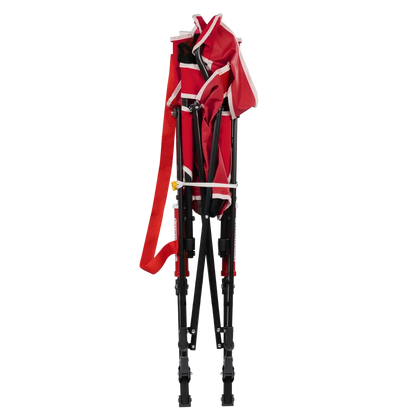 Premium All-Weather College Comfort Pro Rocker - Nebraska Cornhuskers - Choice 161 - Heavy-Duty Kickback Rocker with Beverage Holder Detail