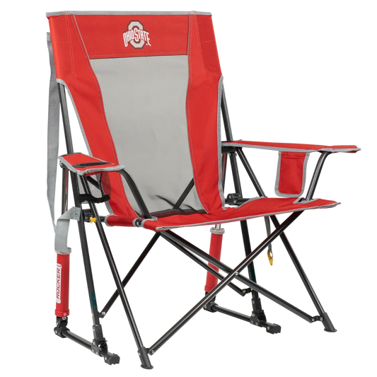 Smooth Motion College Comfort Pro Rocker - Ohio State Buckeyes - Choice 676 - RoadTrip Rocker Smooth Motion Camp Chair - Default Title
