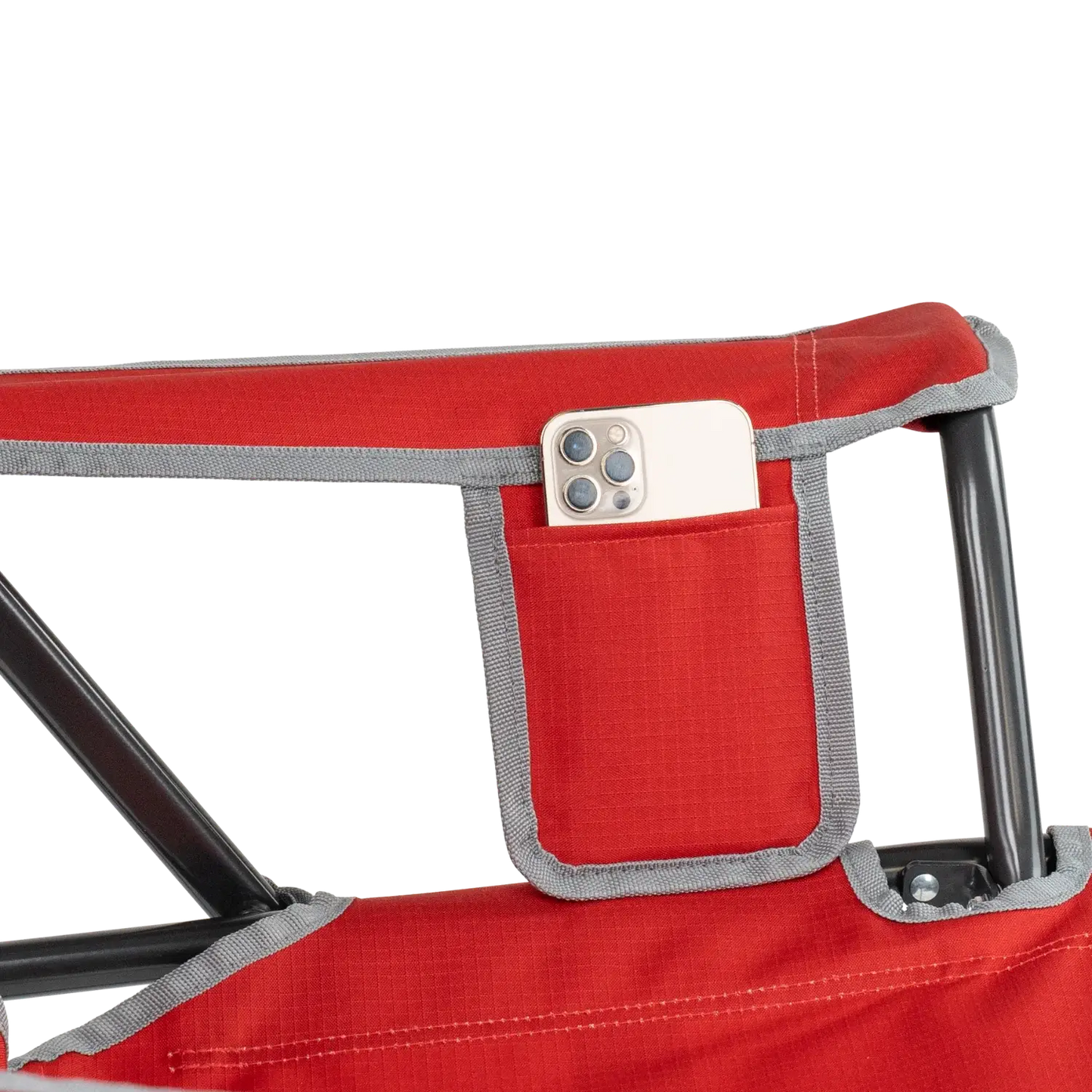 Smooth Motion College Comfort Pro Rocker - Ohio State Buckeyes - Choice 676 - RoadTrip Rocker Smooth Motion Camp Chair Detail
