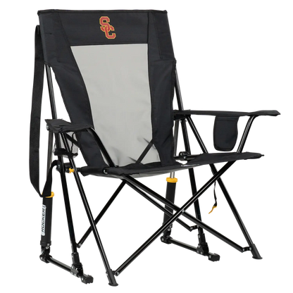 Luxury Camp College Comfort Pro Rocker - USC Trojans - Choice 856 - Patented Spring-Action Rocking Chair for Camping - Default Title