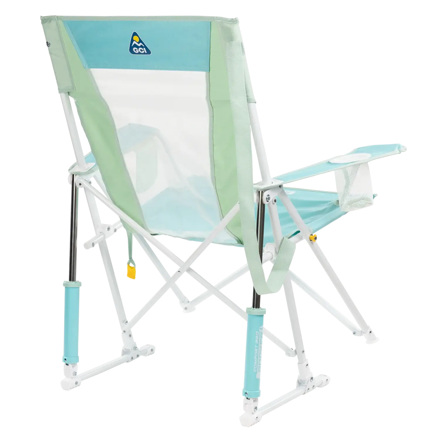 Luxury Camp Comfort Pro Rocker - Choice 375 - Patented Spring-Action Rocking Chair for Camping Detail