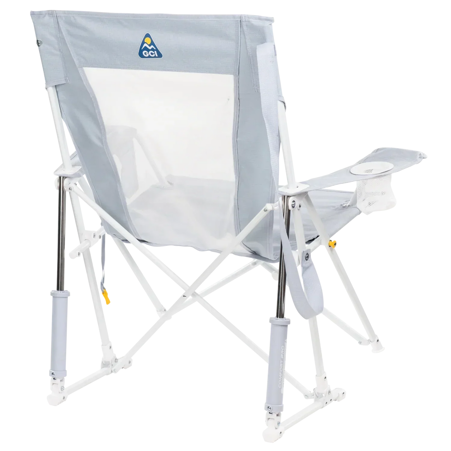 Patented Spring-Action Comfort Pro Rocker XL - Choice 107 - Heavy-Duty Kickback Rocker with Beverage Holder Detail