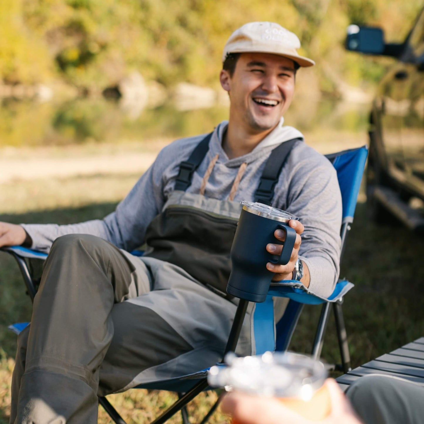 Ultra-Compact Comfort Quad Chair - Choice 989 - Space-Saving Micro-Folding Chair for Backpacking Detail