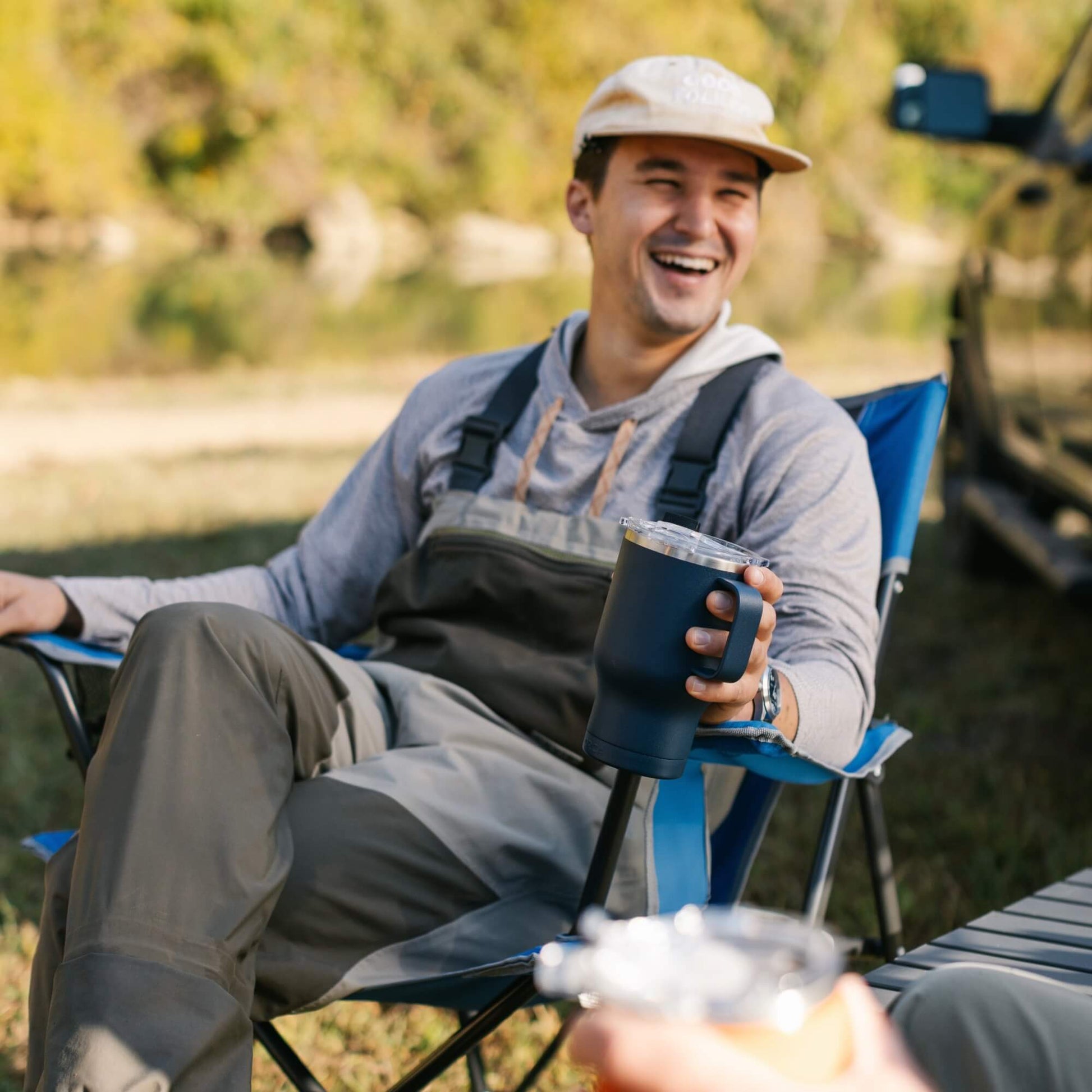 Ultra-Compact Comfort Quad Chair - Choice 989 - Space-Saving Micro-Folding Chair for Backpacking Detail