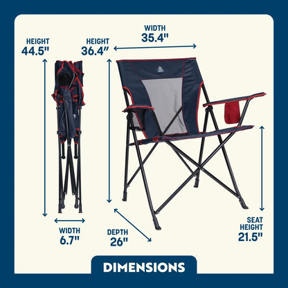 Ultra-Compact Comfort Quad Chair - Choice 989 - Space-Saving Micro-Folding Chair for Backpacking Detail