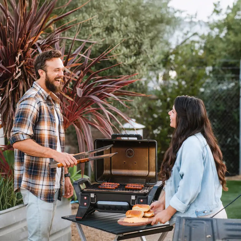 Slim-Fold Compact Camp Table 25 - Choice 214 - Portable Camping Table with Heat-Resistant Countertop Detail