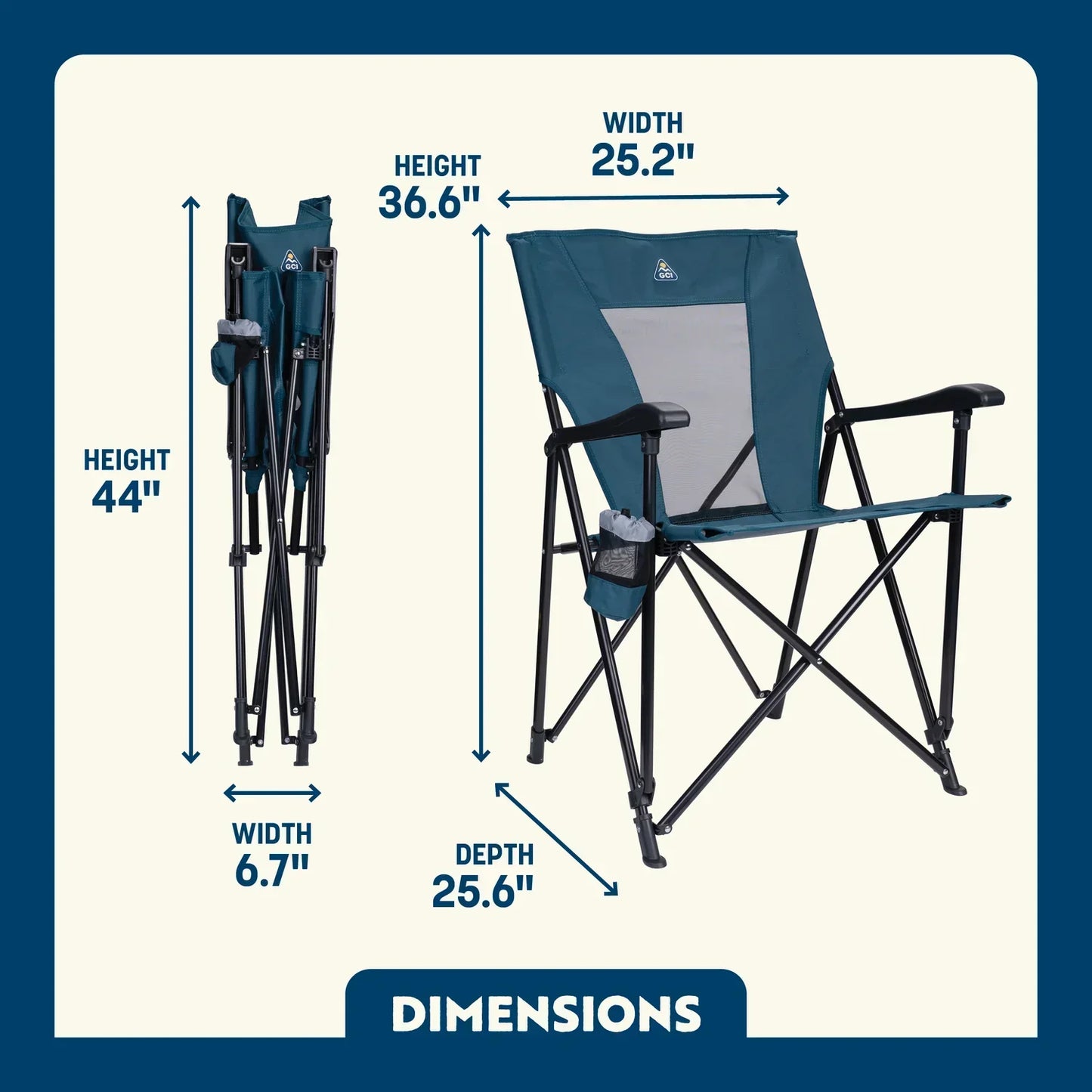 Micro-Folding Eazy Chair - Choice 976 - Pico Compact Folding Camp Chair with Carry Bag Detail