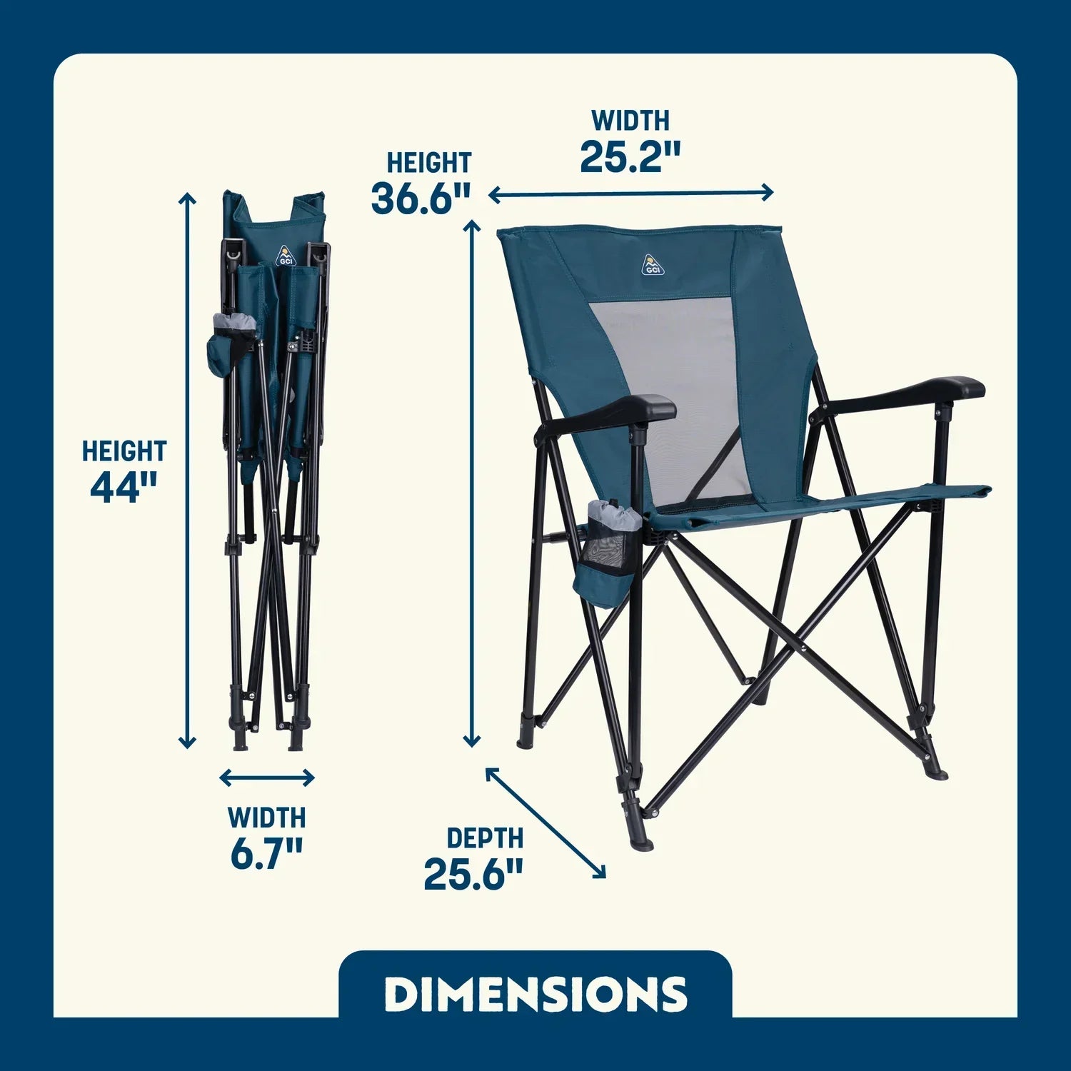 Micro-Folding Eazy Chair - Choice 976 - Pico Compact Folding Camp Chair with Carry Bag Detail