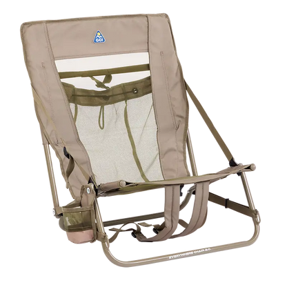 Sand-Friendly Everywhere Chair 2 - Choice 656 - Portable Heavy-Duty Low Boy Chair for Ocean Side - Aged Fatigue