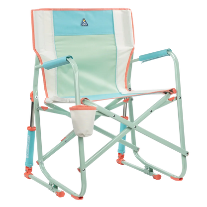 Premium All-Weather Freestyle Rocker - Choice 711 - Freestyle Rocker Portable Outdoor Folding Chair - Ivory