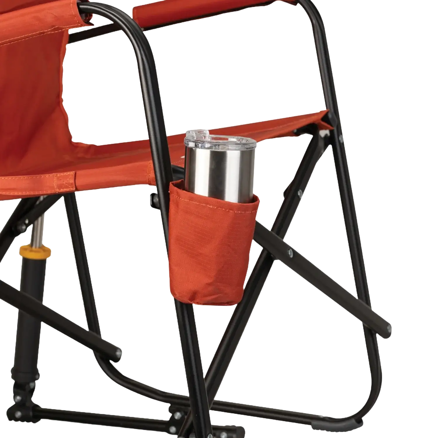 Luxury Camp Freestyle Rocker - Pumpkin Spice - Choice 373 - RoadTrip Rocker Smooth Motion Camp Chair Detail
