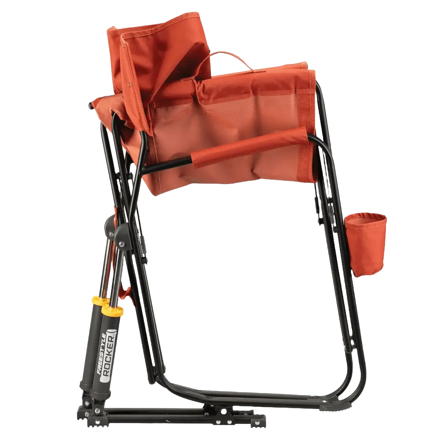 Luxury Camp Freestyle Rocker - Pumpkin Spice - Choice 373 - RoadTrip Rocker Smooth Motion Camp Chair Detail