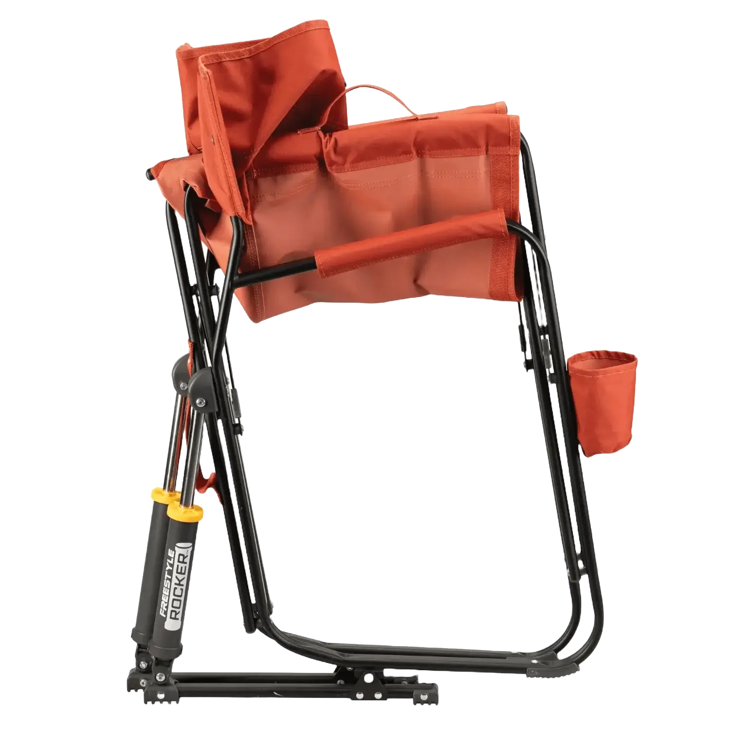 Luxury Camp Freestyle Rocker - Pumpkin Spice - Choice 373 - RoadTrip Rocker Smooth Motion Camp Chair Detail