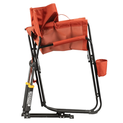 Luxury Camp Freestyle Rocker - Pumpkin Spice - Choice 373 - RoadTrip Rocker Smooth Motion Camp Chair Detail
