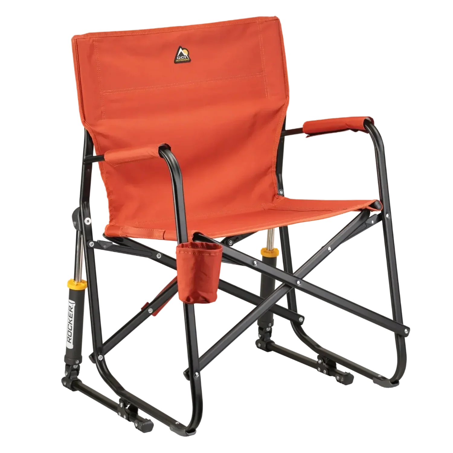 Luxury Camp Freestyle Rocker - Pumpkin Spice - Choice 373 - RoadTrip Rocker Smooth Motion Camp Chair - Pumpkin Spice