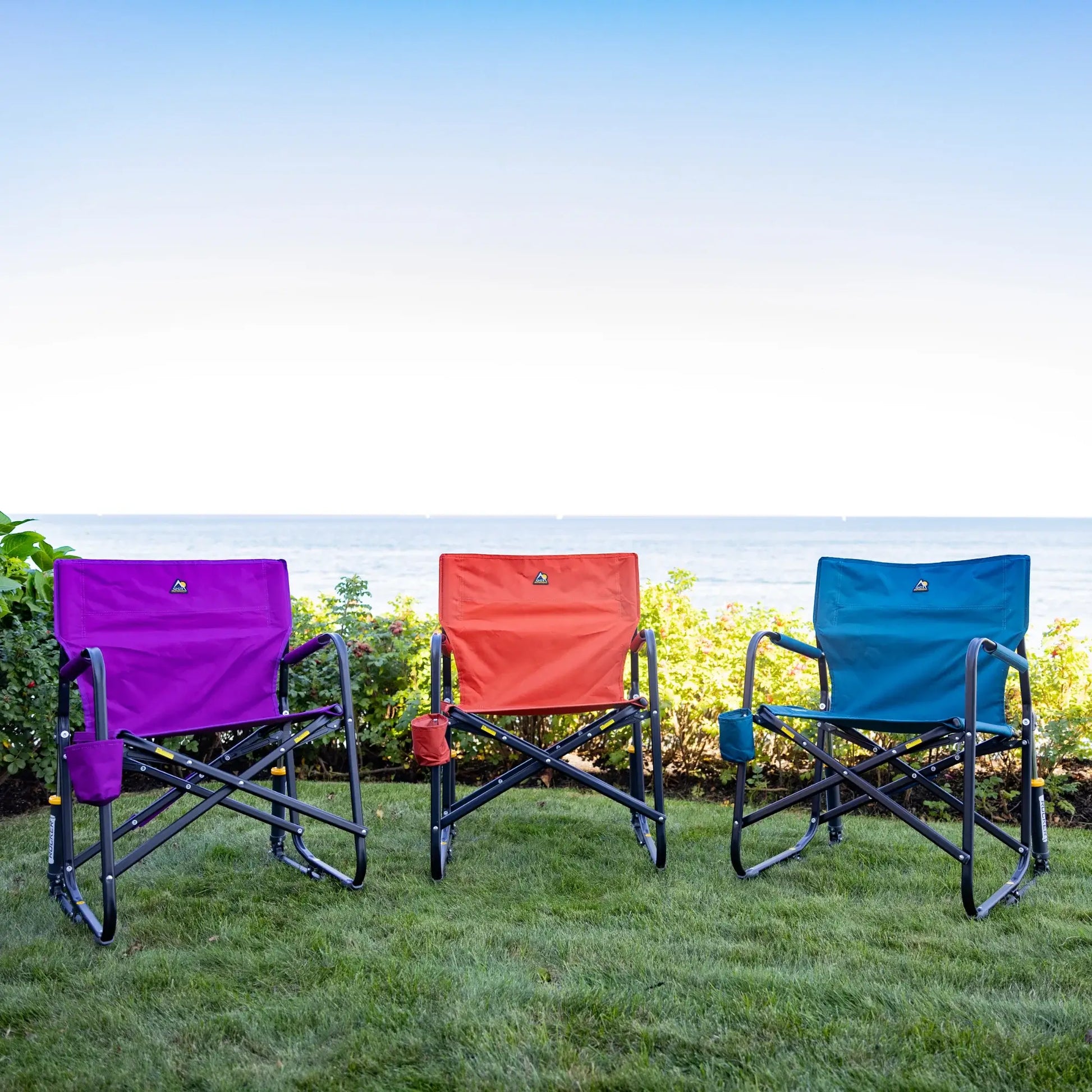 Luxury Camp Freestyle Rocker - Pumpkin Spice - Choice 373 - RoadTrip Rocker Smooth Motion Camp Chair Detail