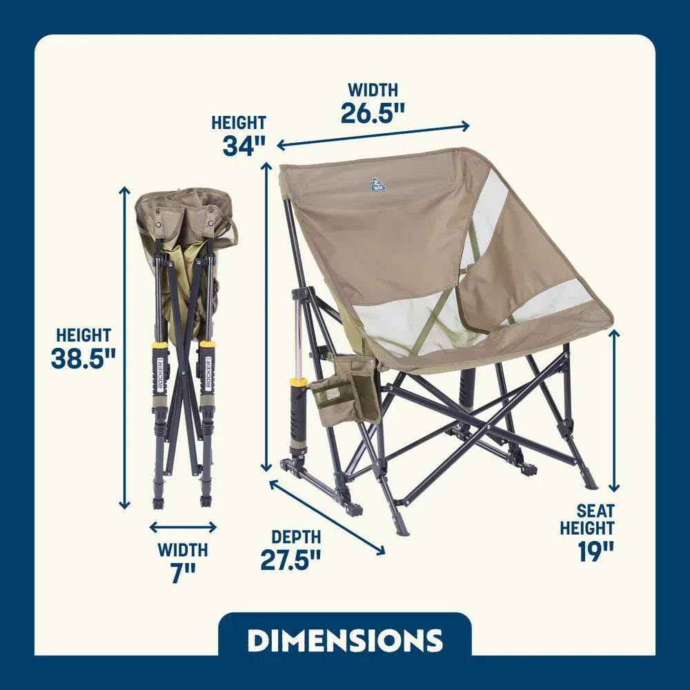 Smooth Motion Pod Rocker Elite - Choice 832 - RoadTrip Rocker Smooth Motion Camp Chair Detail