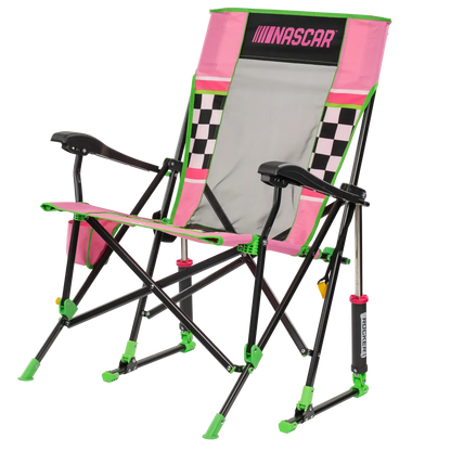 Luxury Camp RoadTrip Rocker - NASCAR For Her - Choice 560 - RoadTrip Rocker Smooth Motion Camp Chair Detail