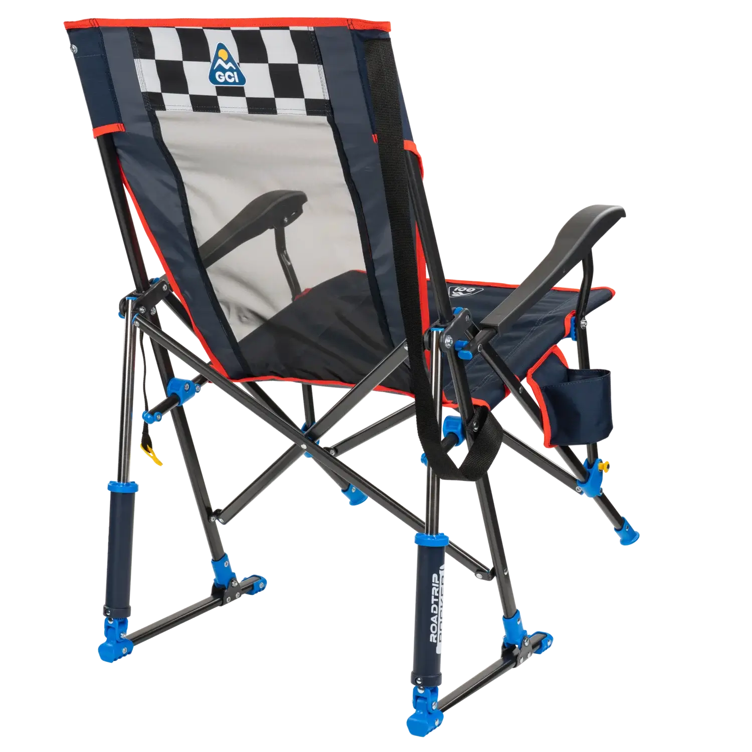 Premium All-Weather RoadTrip Rocker - NASCAR For Him - Choice 453 - RoadTrip Rocker Smooth Motion Camp Chair Detail