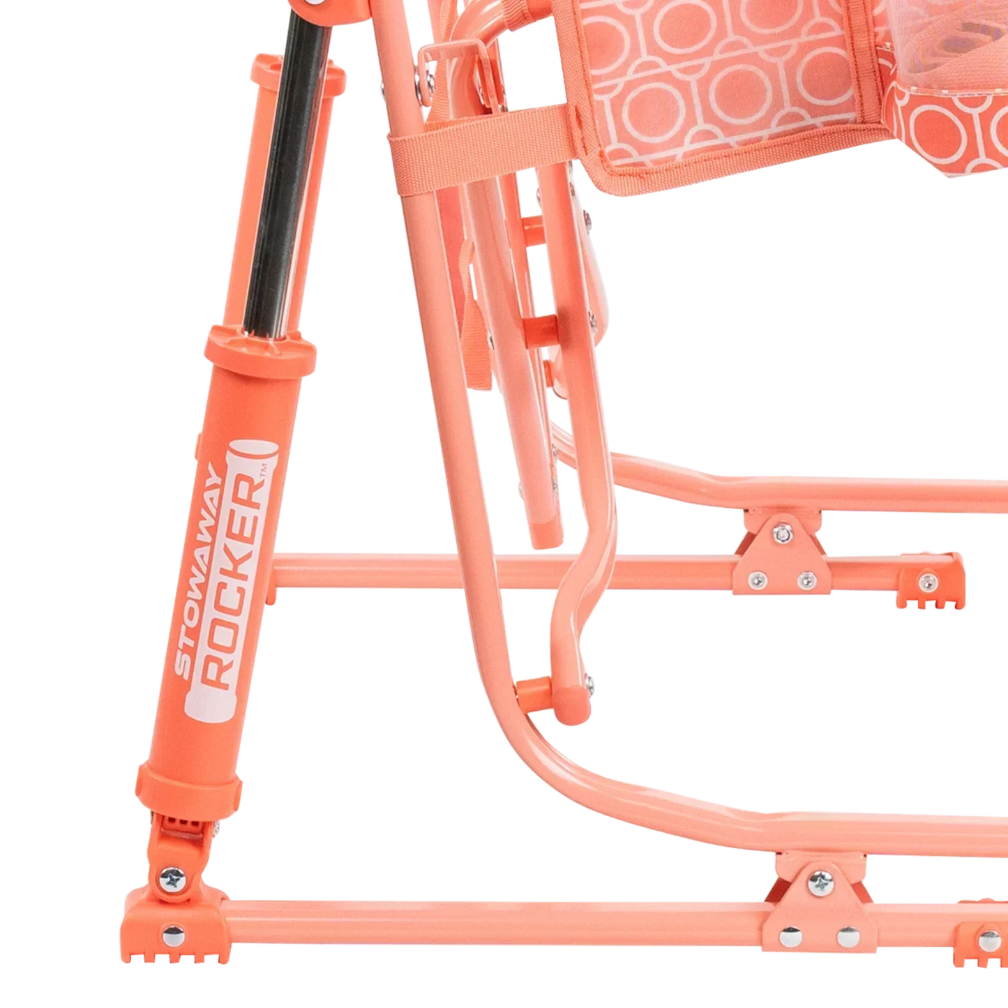 Heavy-Duty Freestyle Stowaway Rocker - Choice 794 - Patented Spring-Action Rocking Chair for Camping Detail