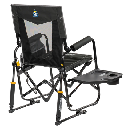 Heavy-Duty Freestyle Stowaway Rocker with Side Table - Choice 253 - Patented Spring-Action Rocking Chair for Camping Detail