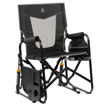 Heavy-Duty Freestyle Stowaway Rocker with Side Table - Choice 253 - Patented Spring-Action Rocking Chair for Camping Detail