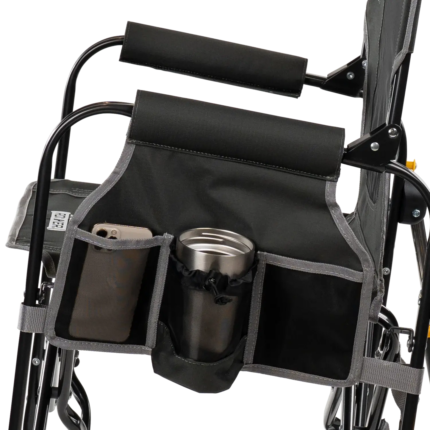 Heavy-Duty Freestyle Stowaway Rocker with Side Table - Choice 253 - Patented Spring-Action Rocking Chair for Camping Detail