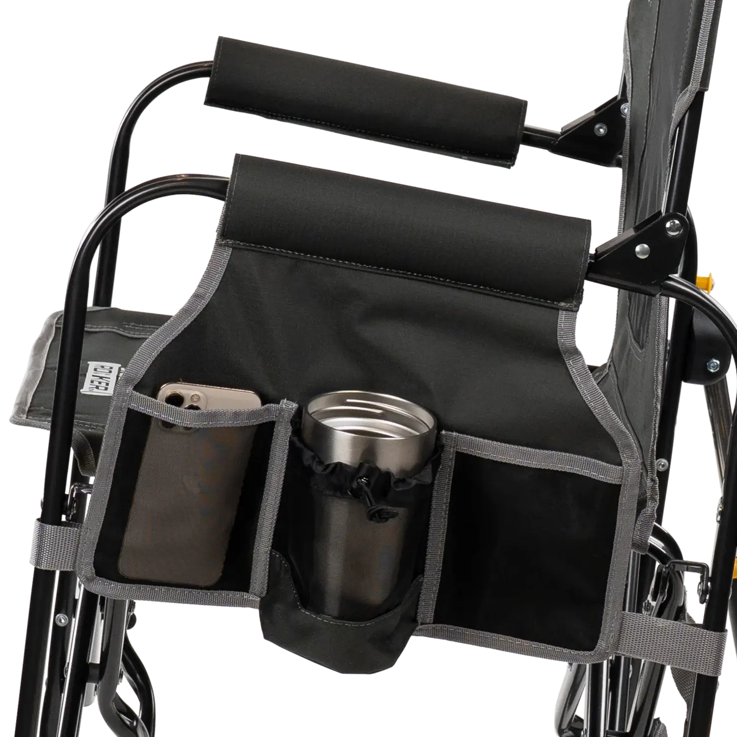 Heavy-Duty Freestyle Stowaway Rocker with Side Table - Choice 253 - Patented Spring-Action Rocking Chair for Camping Detail