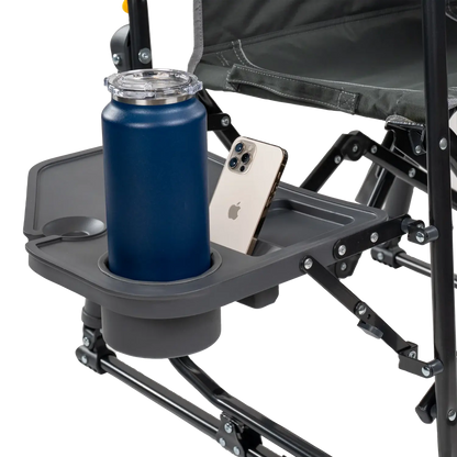 Heavy-Duty Freestyle Stowaway Rocker with Side Table - Choice 253 - Patented Spring-Action Rocking Chair for Camping Detail