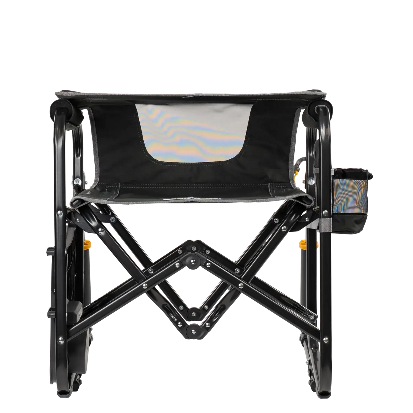 Heavy-Duty Freestyle Stowaway Rocker with Side Table - Choice 253 - Patented Spring-Action Rocking Chair for Camping Detail