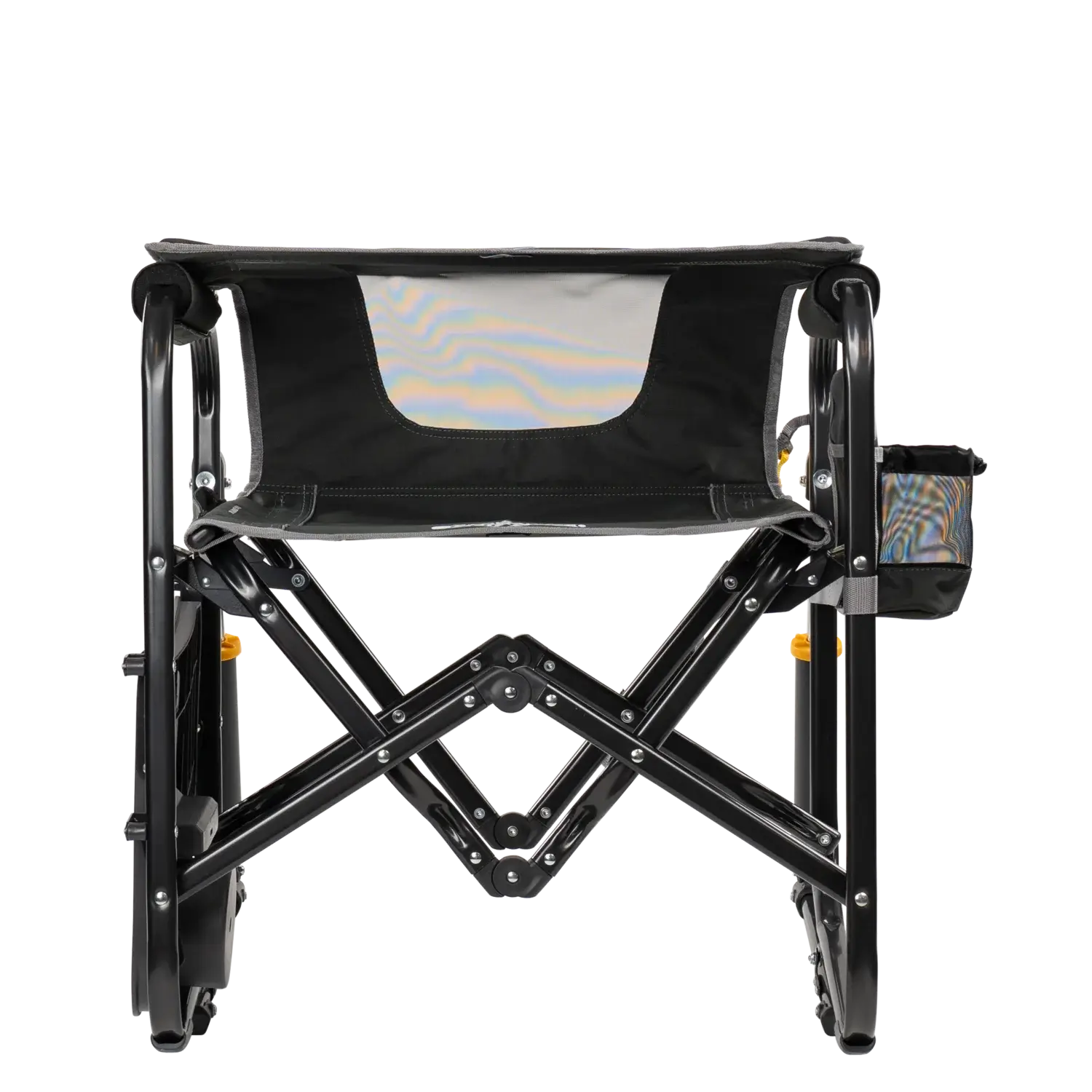 Heavy-Duty Freestyle Stowaway Rocker with Side Table - Choice 253 - Patented Spring-Action Rocking Chair for Camping Detail