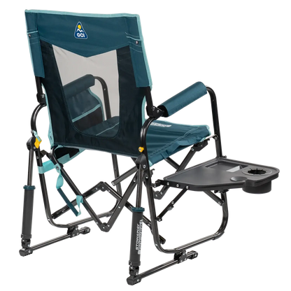 Heavy-Duty Freestyle Stowaway Rocker with Side Table - Choice 253 - Patented Spring-Action Rocking Chair for Camping Detail