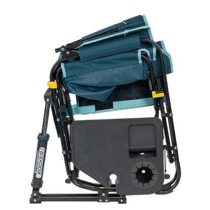 Heavy-Duty Freestyle Stowaway Rocker with Side Table - Choice 253 - Patented Spring-Action Rocking Chair for Camping Detail