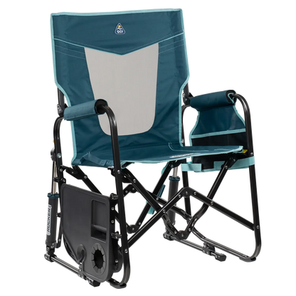 Heavy-Duty Freestyle Stowaway Rocker with Side Table - Choice 253 - Patented Spring-Action Rocking Chair for Camping Detail