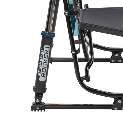 Heavy-Duty Freestyle Stowaway Rocker with Side Table - Choice 253 - Patented Spring-Action Rocking Chair for Camping Detail