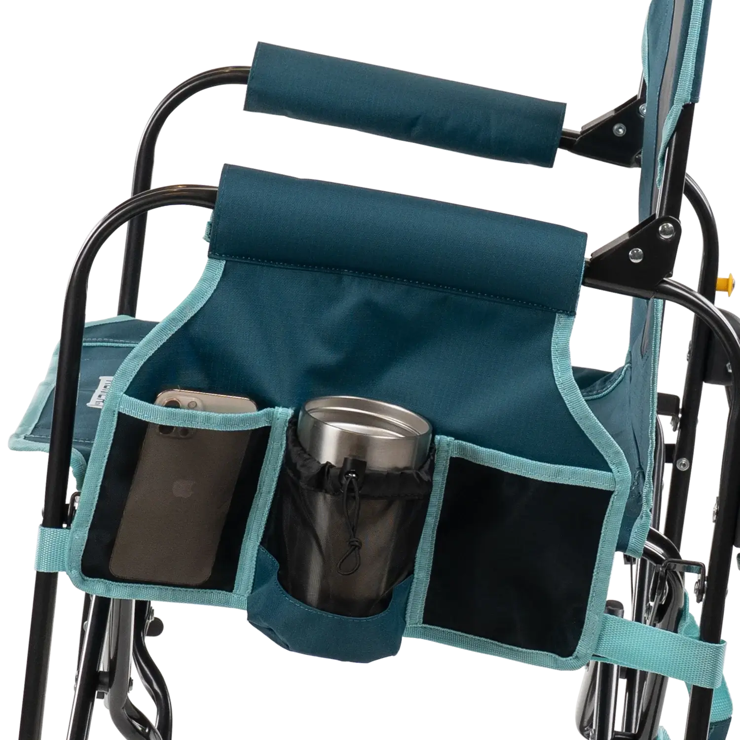 Heavy-Duty Freestyle Stowaway Rocker with Side Table - Choice 253 - Patented Spring-Action Rocking Chair for Camping Detail