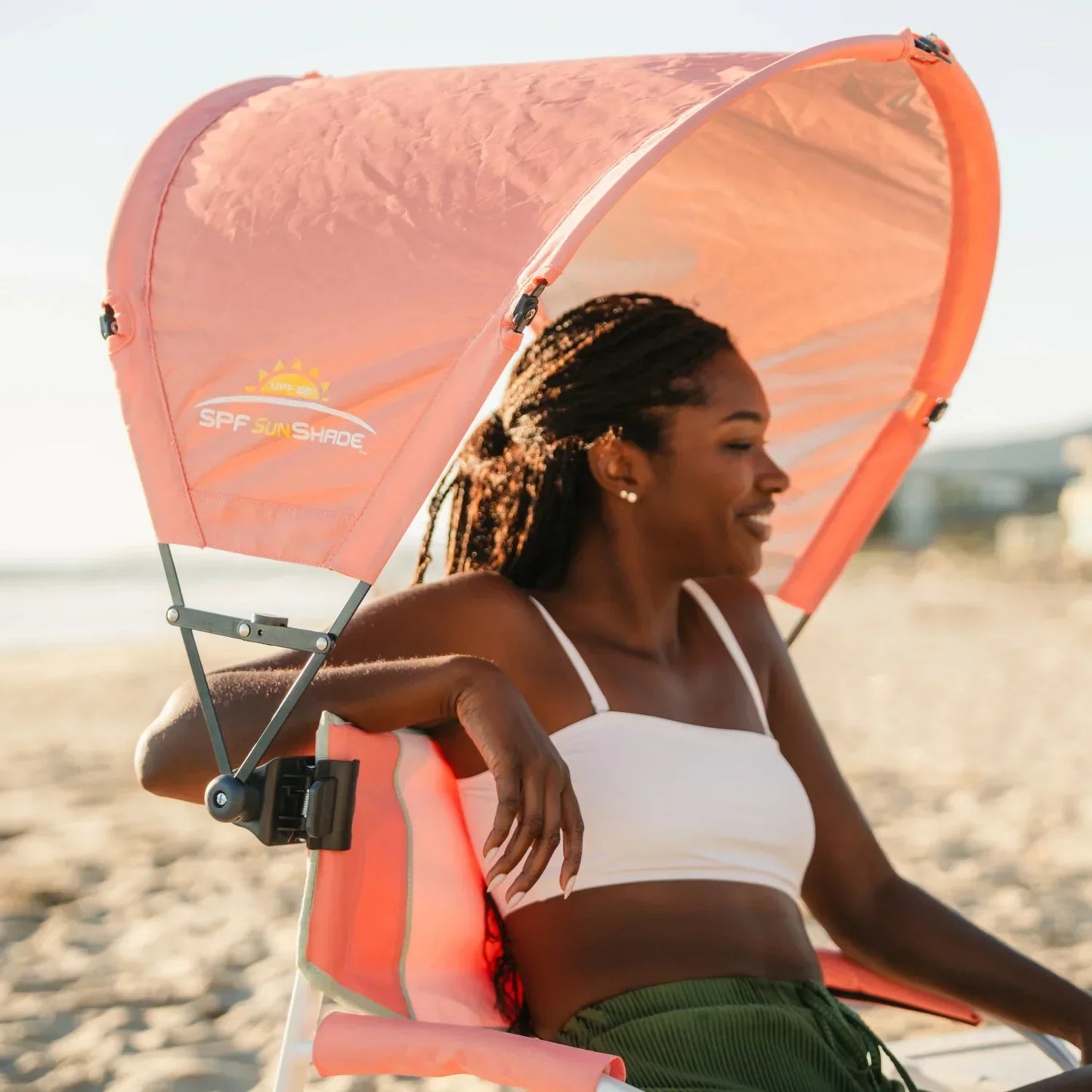 Heavy Duty SunShade Accessory - Choice 361 - Portable Beach Canopy with Adjustable Shade Angle Detail